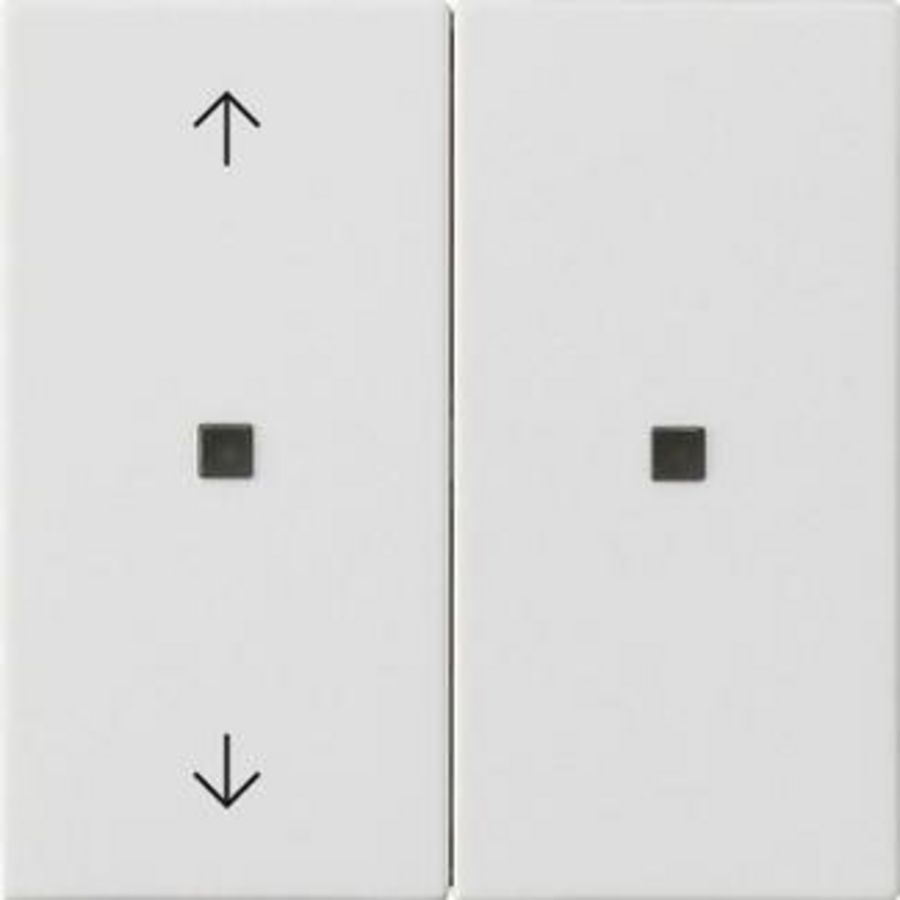 RF Multi bedieningselement-opzetstuk 2-voudig pijlen KNX System 55 zuiver wit m