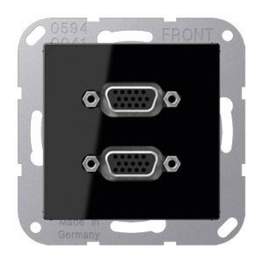 Afdekking A500 zwart voor 2xVGA VVE=10