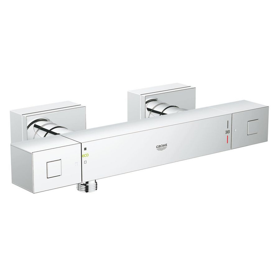 Grohtherm cube douchethermostaat chroom hoh 150mm incl. S-koppelingen