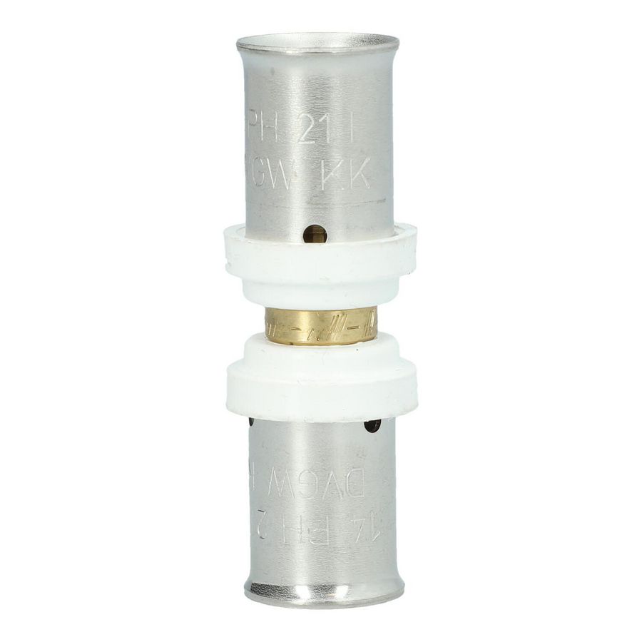 Koppeling recht persaansluiting 14x2mm TH-profiel