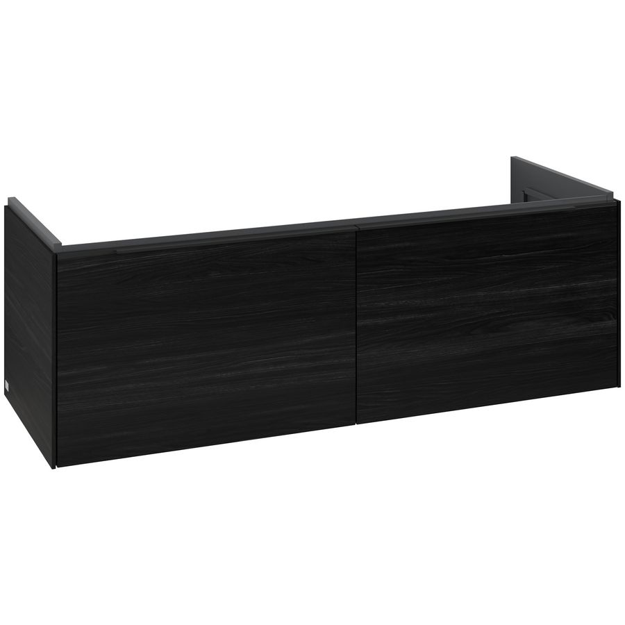 Wastafelonderkastkast SUBWAY 3.0 1272x429x478mm Black Oak C567L1AB greep Volcano Black