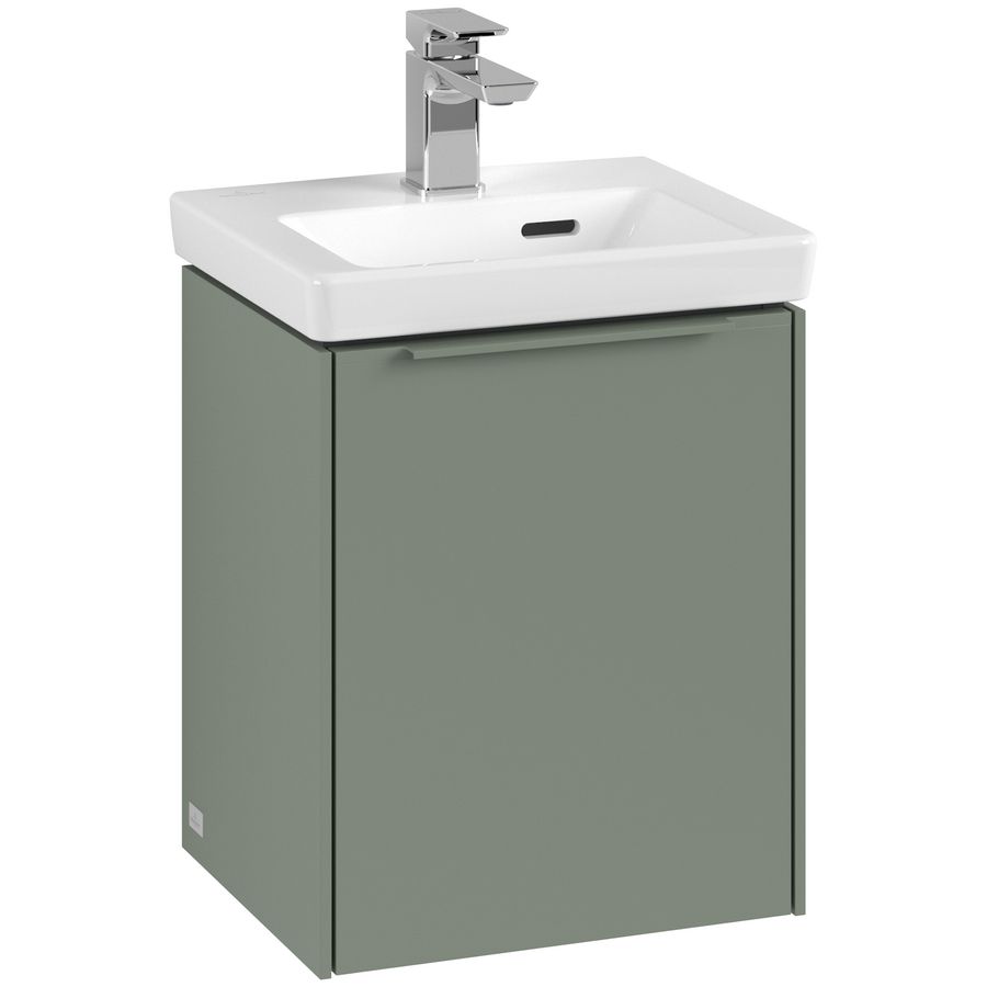 Wastafelonderkastkast SUBWAY 3.0 351x429x309mm Soft Green C58302AF greep monochroom