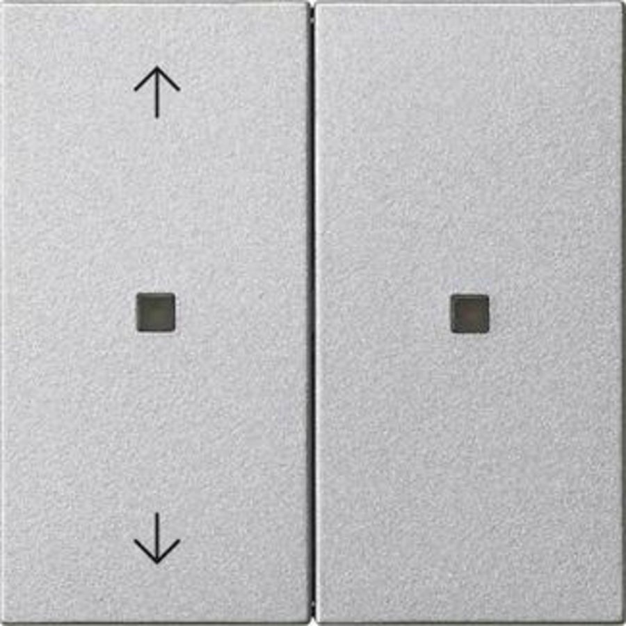 RF Multi bedieningselement-opzetstuk 2-voudig pijlen KNX System 55 kl.alum.