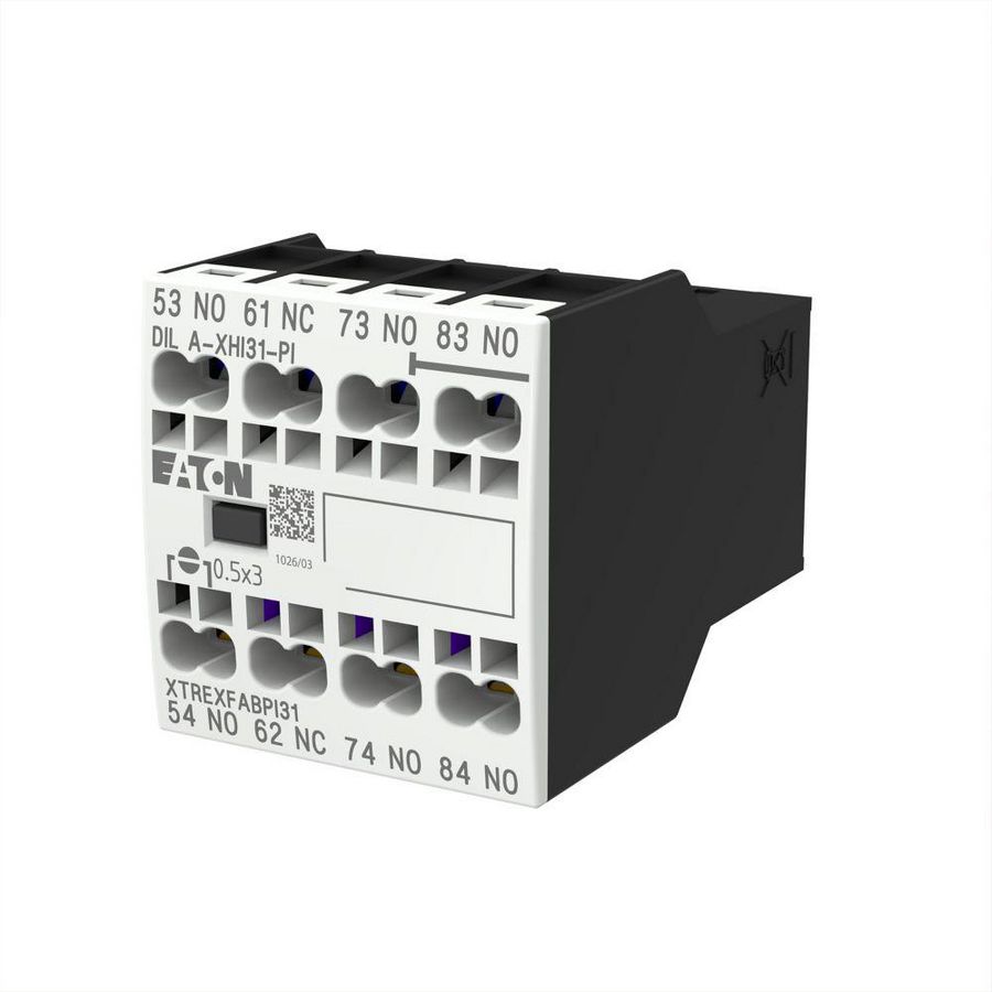 Hulpcontactblok 3m 1v frontmont. DILA DILM7-DILM15 VVE=5