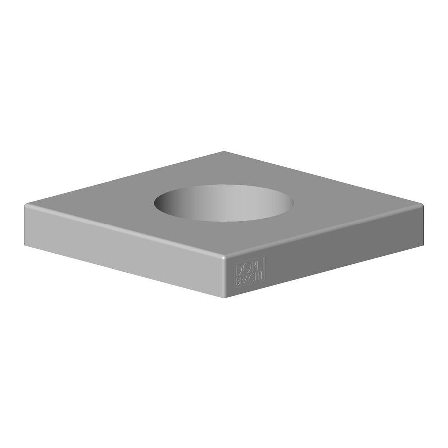Rozet 55X55X8,5mm-Pl gebor