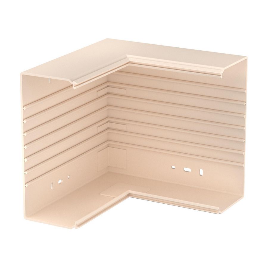 Binnenhoek 250x230x100 polyvinylchlorid creme wit 9001 VVE=2