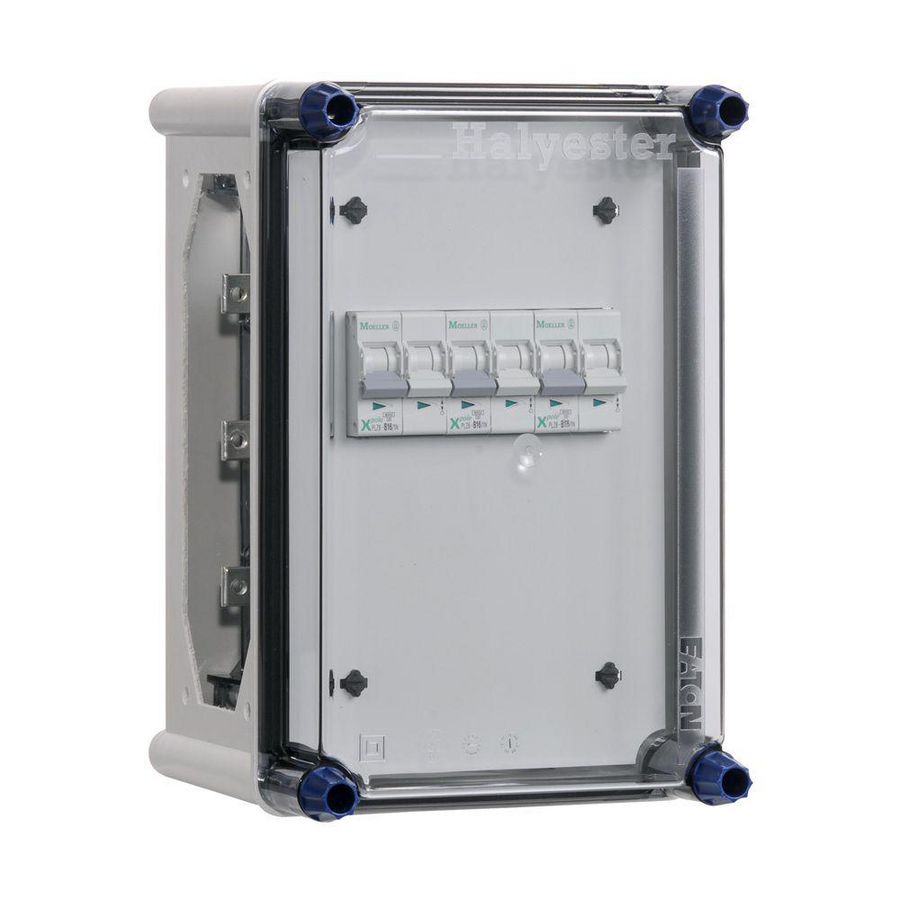 Lichtgroepenkast inst.aut. 3x16A incl. rails