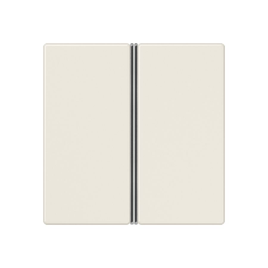 Tastafdekking A/AS 2-voudig compleet wit KNX