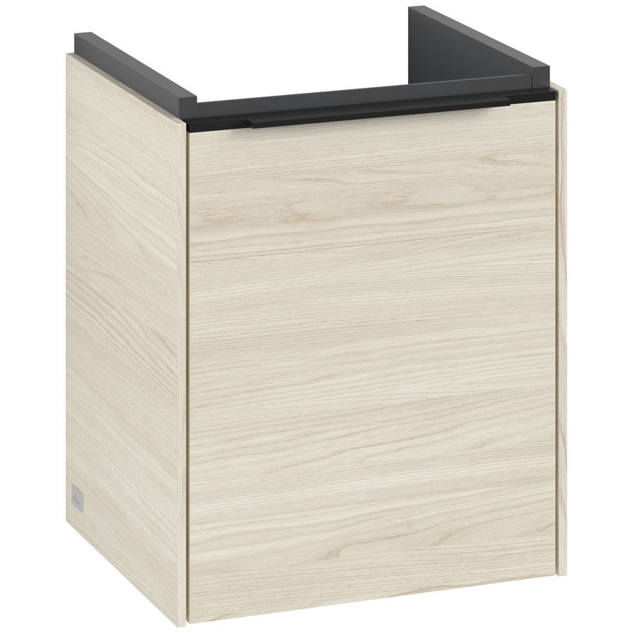 Wastafelonderkastkast SUBWAY 3.0 351x429x309mm White Oak C58301AA greep Volcano Black