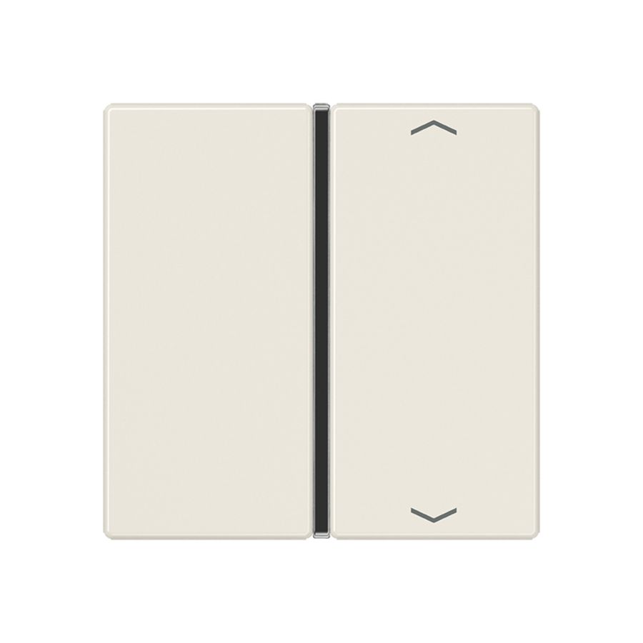 Tastafdekking A/AS 1-voudig pijl compleet wit KNX