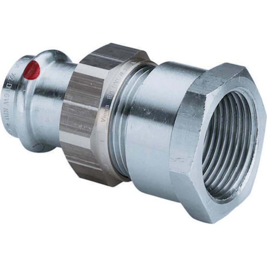 3-del. koppeling persaansluiting PRESTABO 42mmx1.1/2" bn. 1162dr.