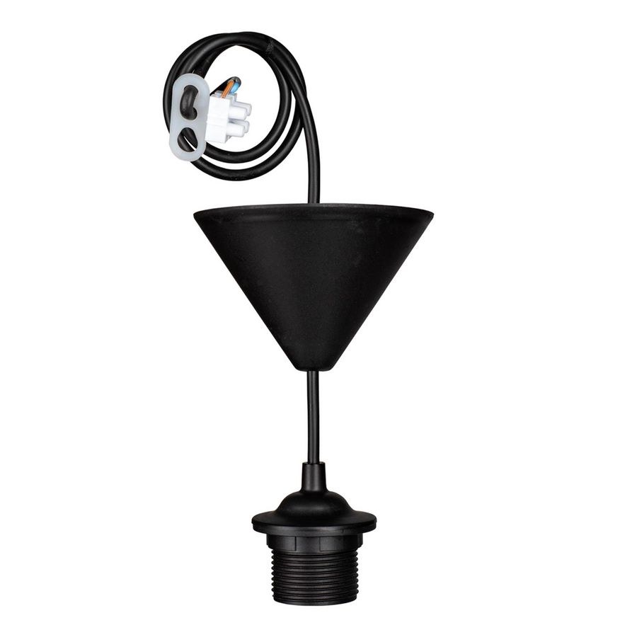 Pendel hanglamp TP E27 140CM zwart
