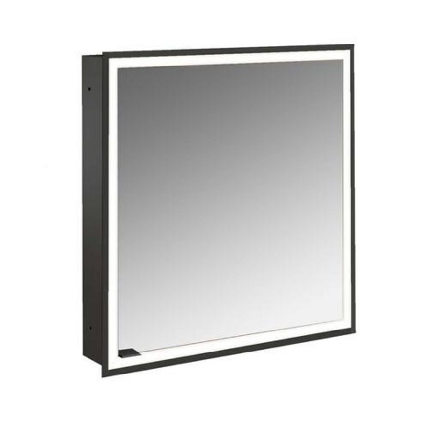 Spiegelkast Prime Facelift inbouw 600mm 1 deur Ip 20 Zw Re