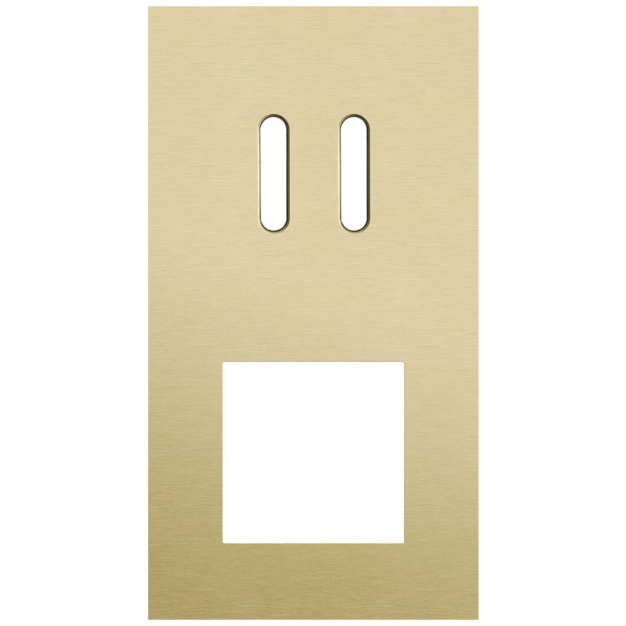 Afdekplaat 2-voud vertic. 71mm centerafst 227-56856