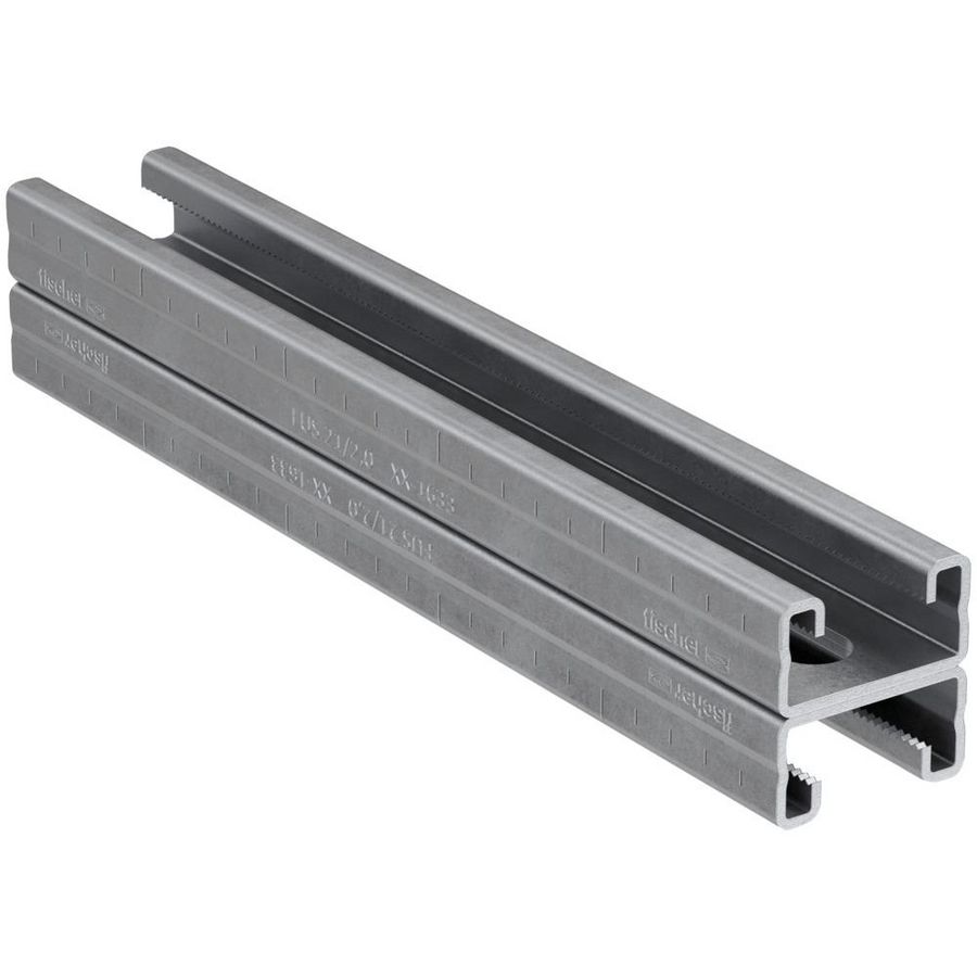 Lengte a 3m. montagerail FUS 21D/2,0 therm. verzinkt