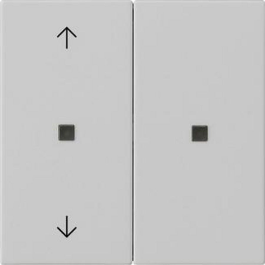 RF Multi bedieningselement-opzetstuk 2-voudig pijlen KNX System 55 grijs m