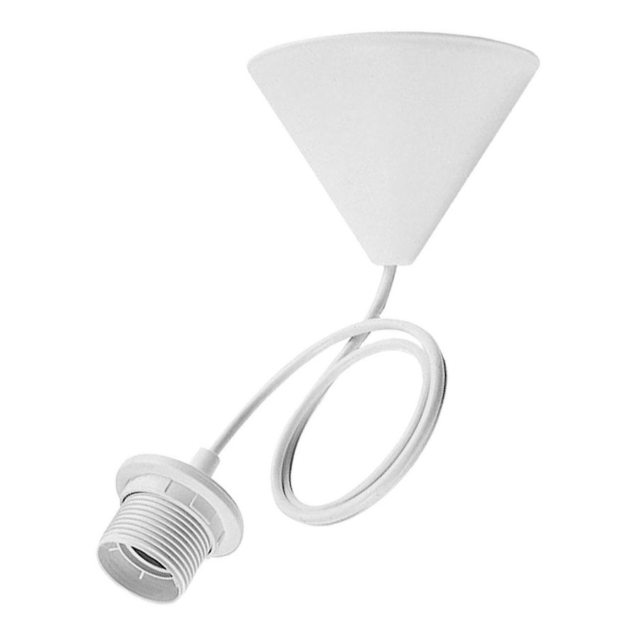Pendel hanglamp TP E27 140CM wit