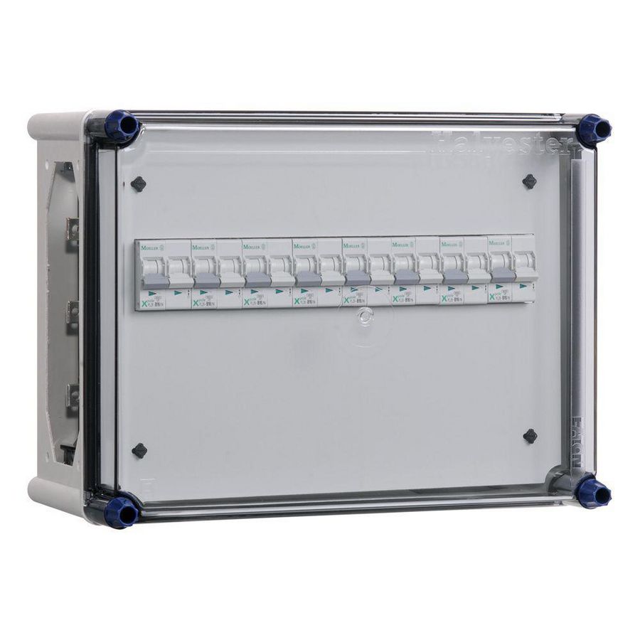 Lichtgroepenkast inst.aut. 8x16A incl. rails