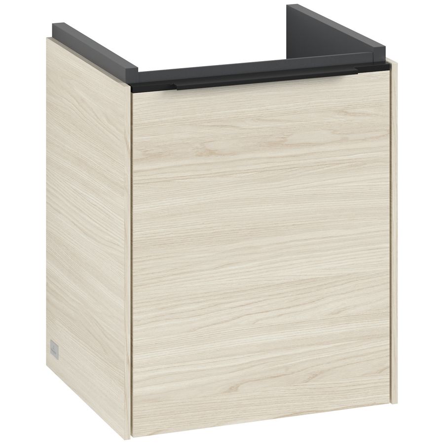 Wastafelonderkastkast SUBWAY 3.0 351x429x309mm White Oak C58401AA greep Volcano Black