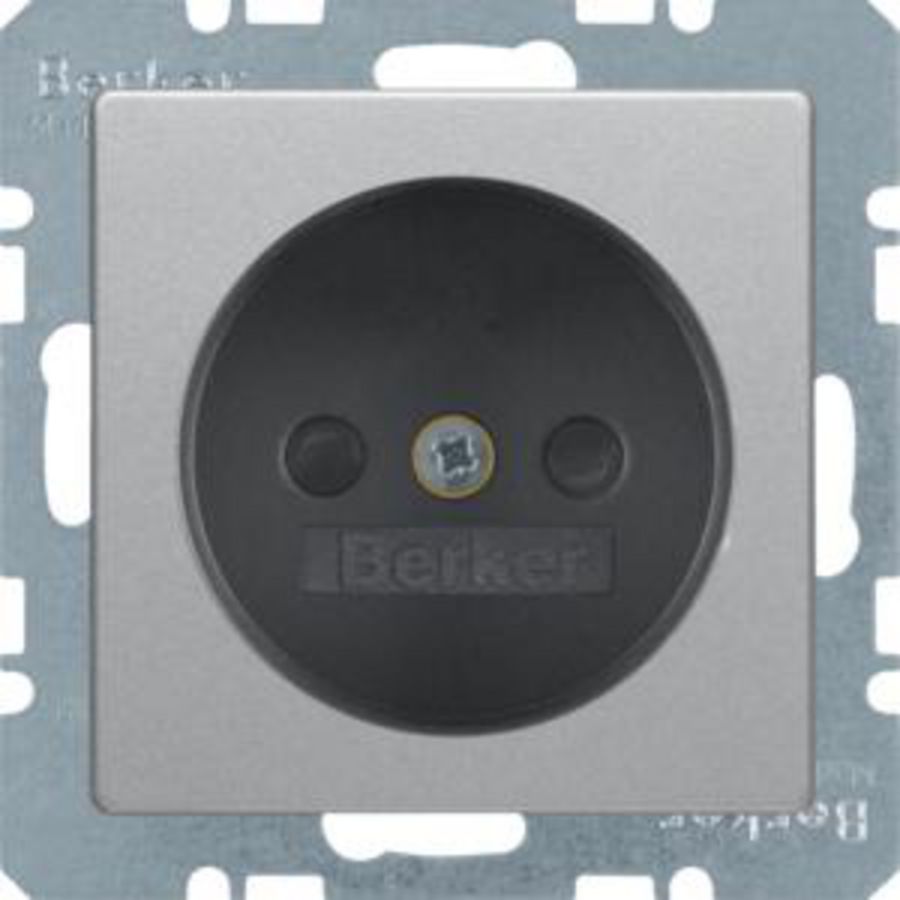 Wandcontactdoos 2P steek berker Q.1/Q.3/Q.7 alulook
