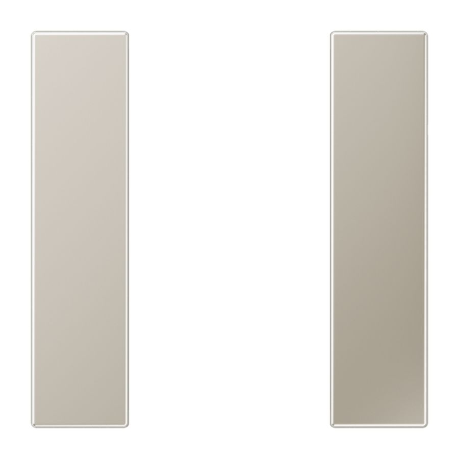 Tastafdekking compleet 1-voudig LS edelstaal KNX