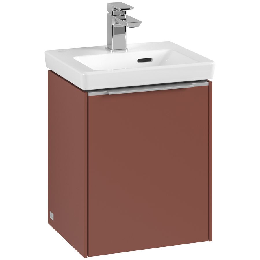 Wastafelonderkastkast SUBWAY 3.0 351x429x309mm Wine Red C58300AH greep alu. glans