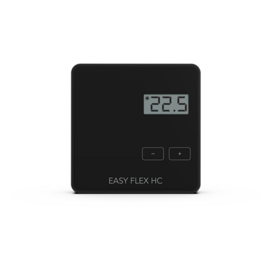 Thermostaat bedraad LCD  Easy Flex HC zwart