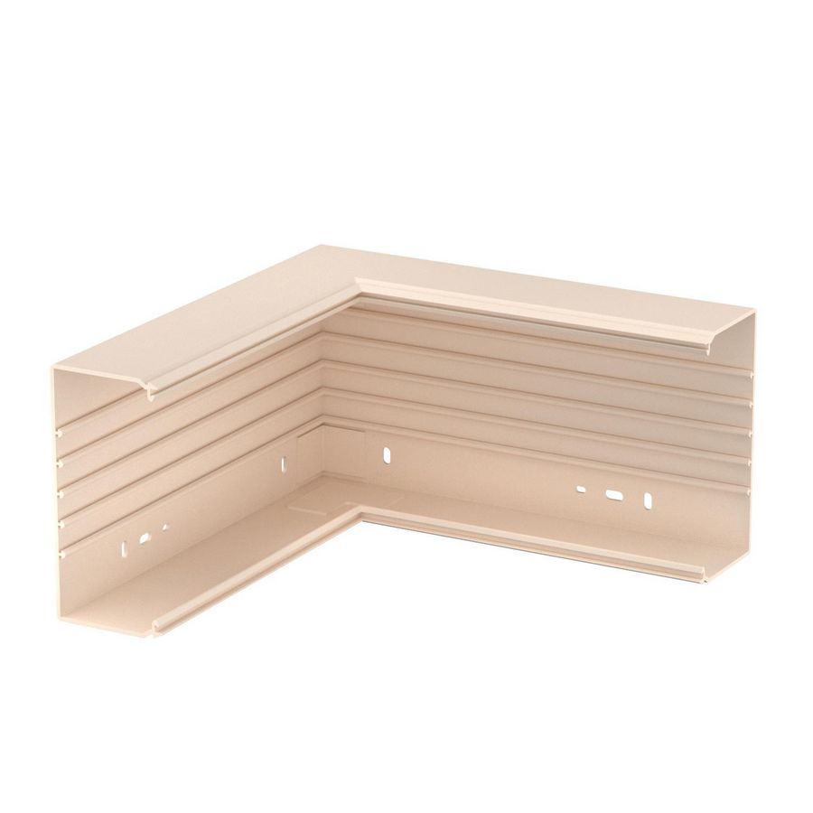 Binnenhoek 329x170x80 polyvinylchlorid creme wit 9001