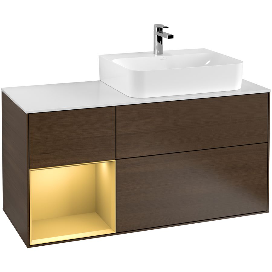 Wastafelonderkast Finion 1200x603x501mm W.Veneer F141HFGN