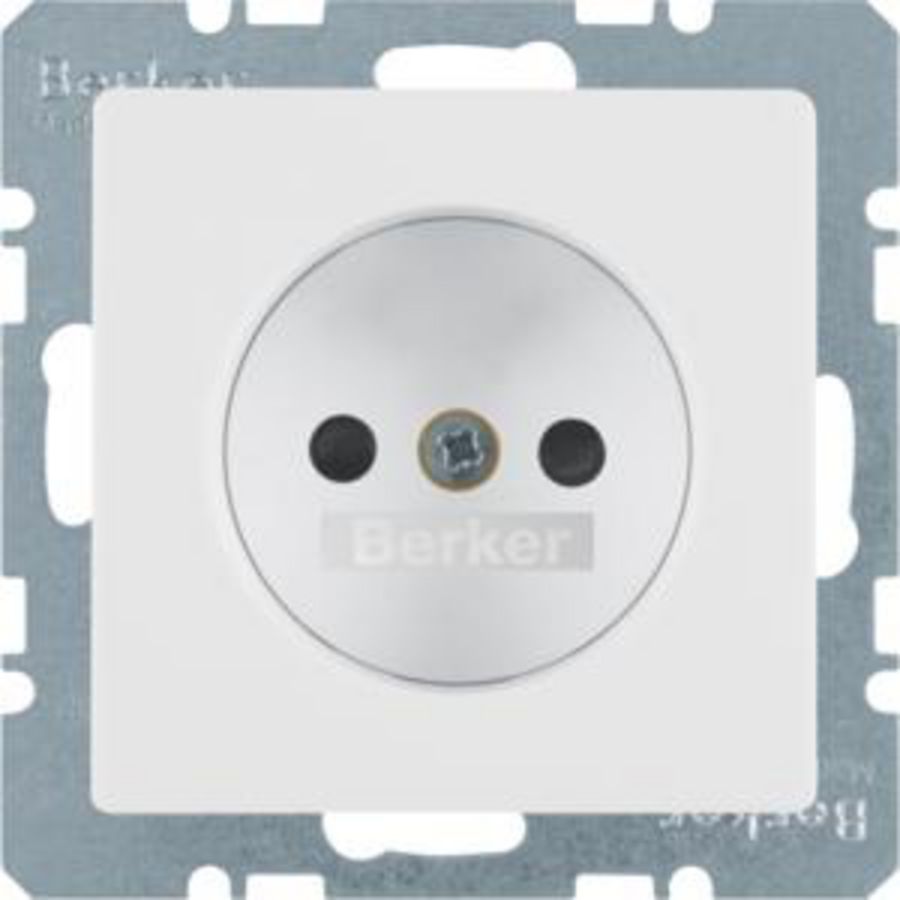 Wandcontactdoos 2P steek berker Q.1/Q.3/Q.7