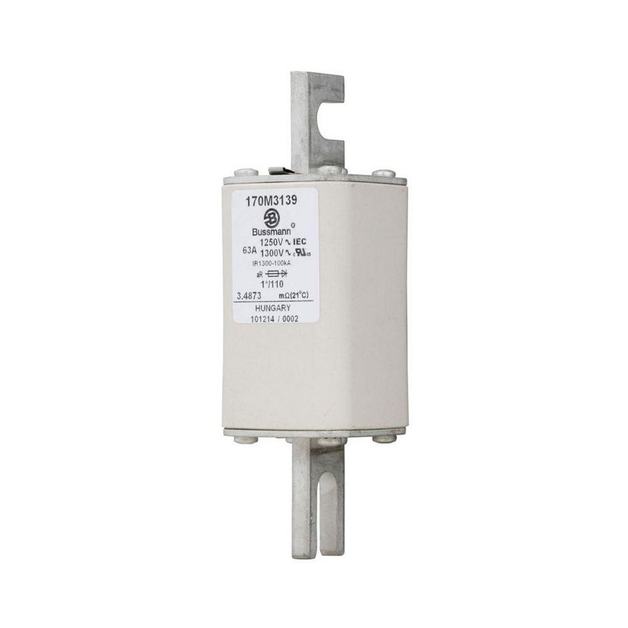 Zekering hoge snelheid 63A AC 1250V compact 1 45x45x14 VVE=6