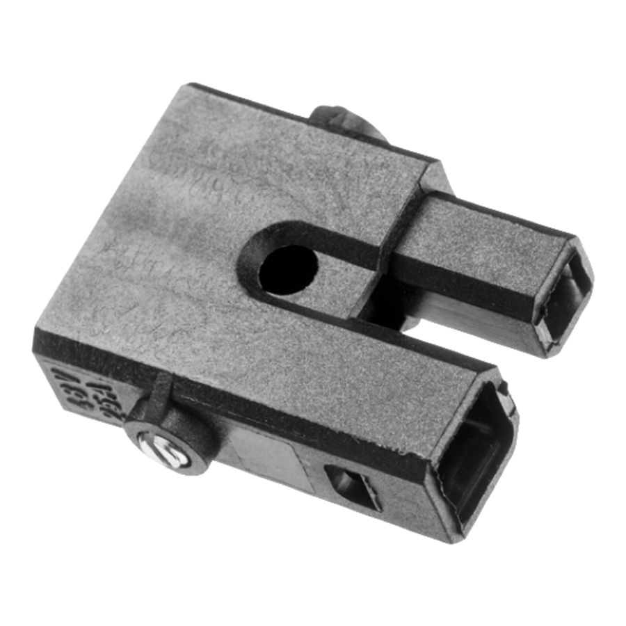 Steker 2-polig zwart VVE=200