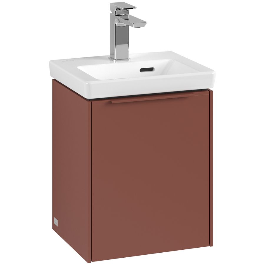 Wastafelonderkastkast SUBWAY 3.0 351x429x309mm Wine Red C58402AH greep monochroom