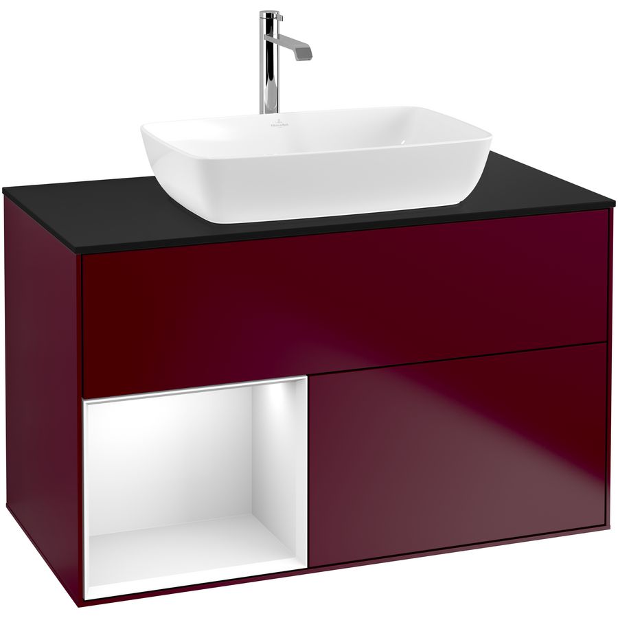 Wastafelonderkast Finion 1000x603x501mm Peony Matt Lacquer F772GFHB