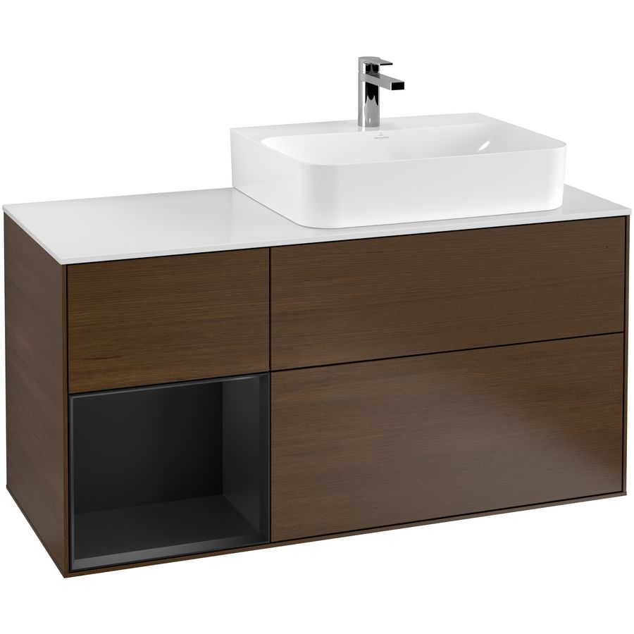 Wastafelonderkast Finion 1200x603x501mm W.Veneer F141PDGN