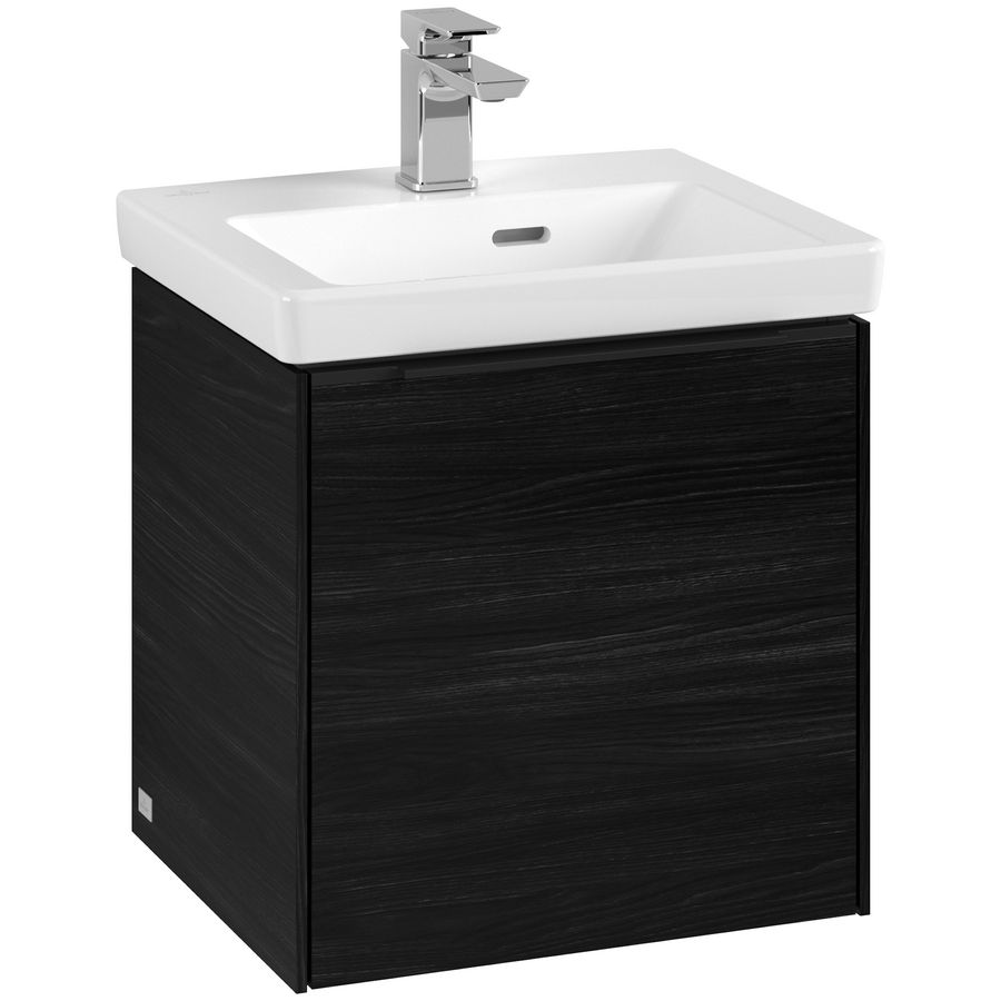 Wastafelonderkastkast SUBWAY 3.0 423x429x377,5mm Black Oak C58101AB greep Volcano Black