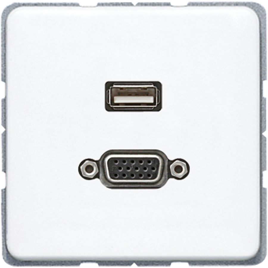 Afdekking alpin wit voor USB/VGA CD500