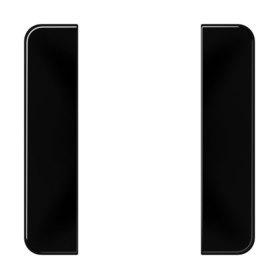 Tastafdekking compleet 1-voudig CD500 zwart KNX