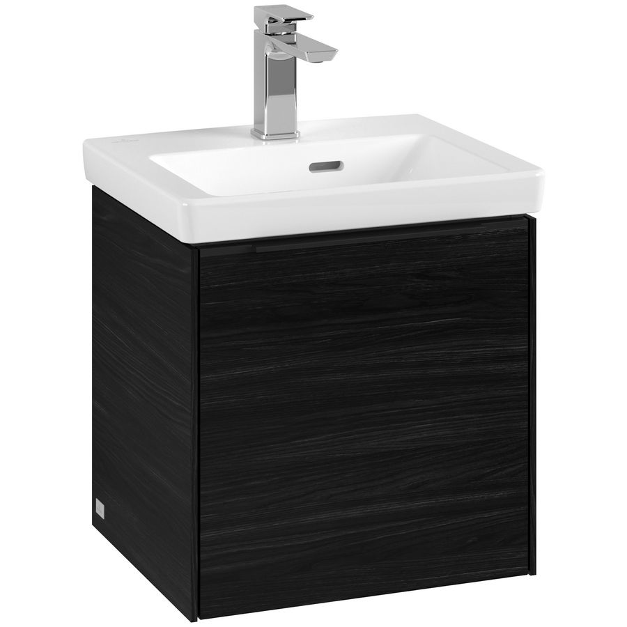 Wastafelonderkastkast SUBWAY 3.0 423x429x377,5mm Black Oak C58201AB greep Volcano Black
