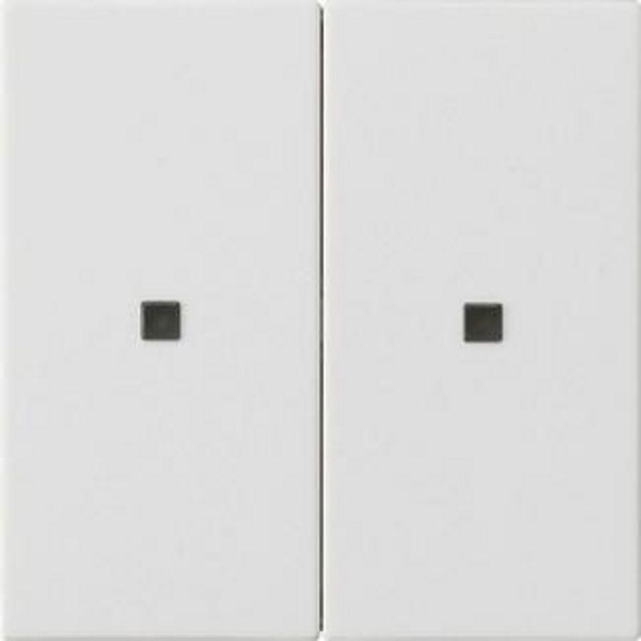 RF Multi bedieningselement-opzetstuk 2-voudig KNX System 55 zuiver wit m