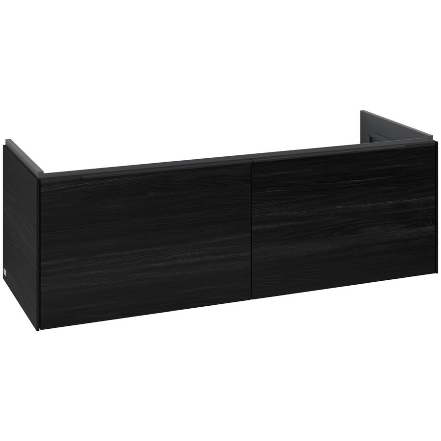 Wastafelonderkastkast SUBWAY 3.0 1272x429x478mm Black Oak C56701AB greep Volcano Black