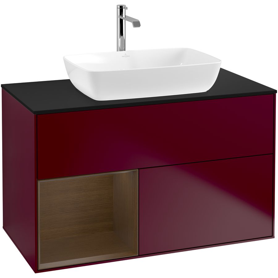 Wastafelonderkast Finion 1000x603x501mm Peony Matt Lacquer F772GNHB