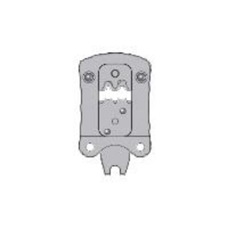 Matrijsset ongeisol. Vlak-steker/huls 6,3mm breed CSV10