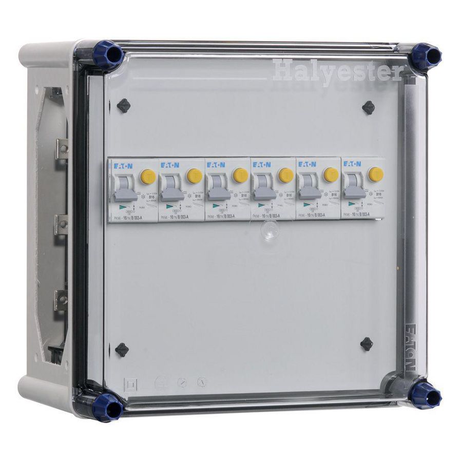 Lichtgroepenkast RCBO 6x16A incl. rails