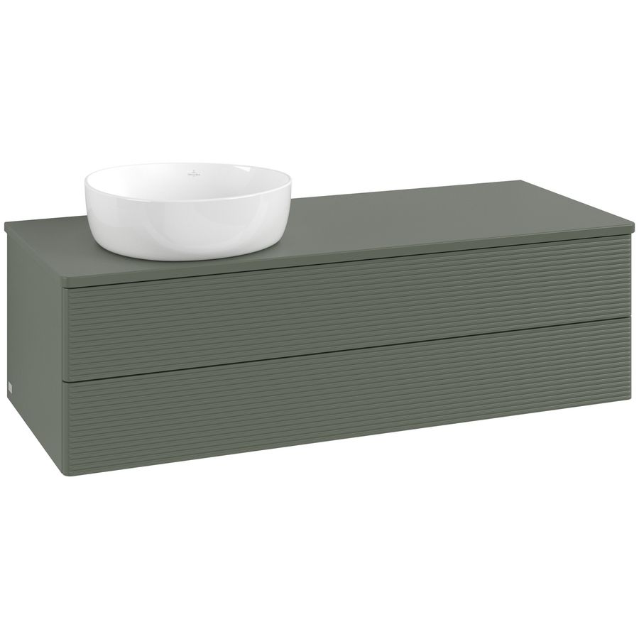 Wastafelonderkast Antao 1200x360x500mm L.Green Matt Lacquer K22110HL