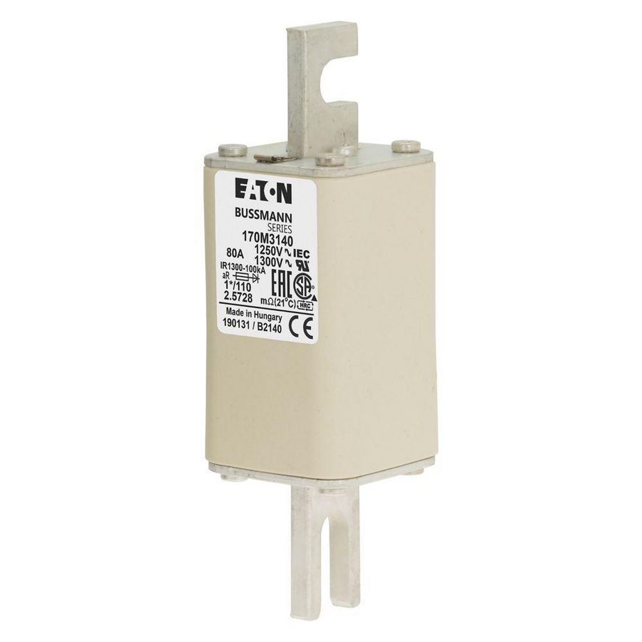 Zekering h. snelheid 80A AC 1250V 100kA compact 1 45x VVE=6