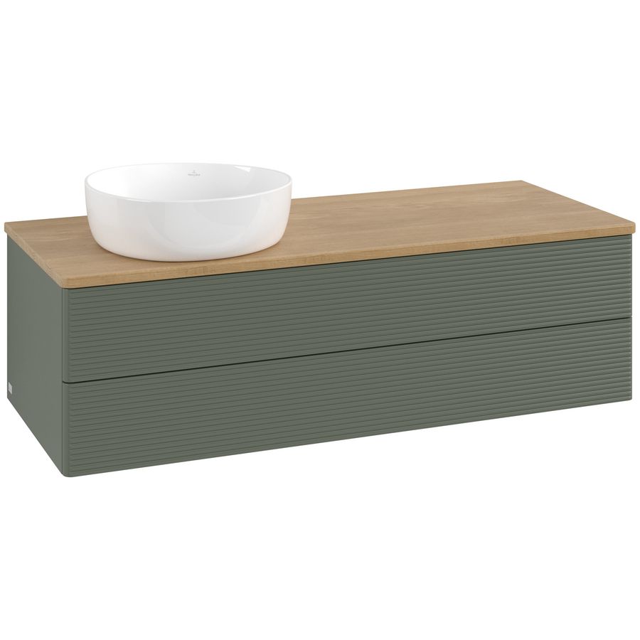 Wastafelonderkast Antao 1200x360x500mm L.Green Matt Lacquer K22111HL