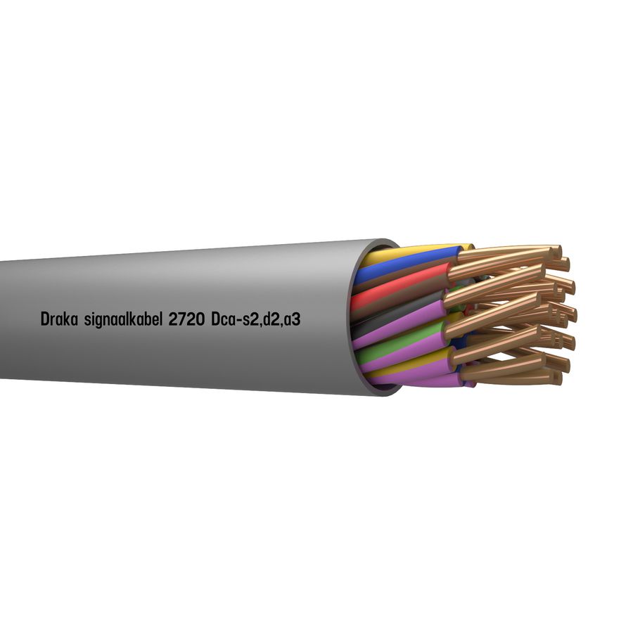 Haspel a 500m. signaal kabel Dca gy# 20x0,8mm 2720
