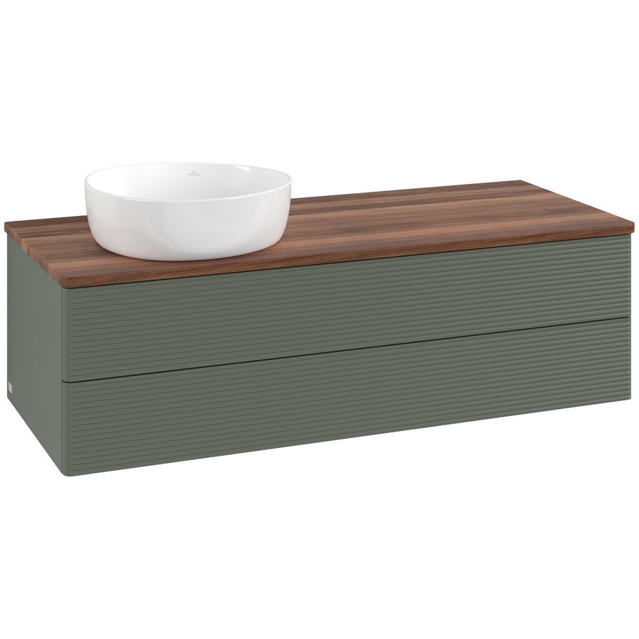 Wastafelonderkast Antao 1200x360x500mm L.Green Matt Lacquer K22112HL