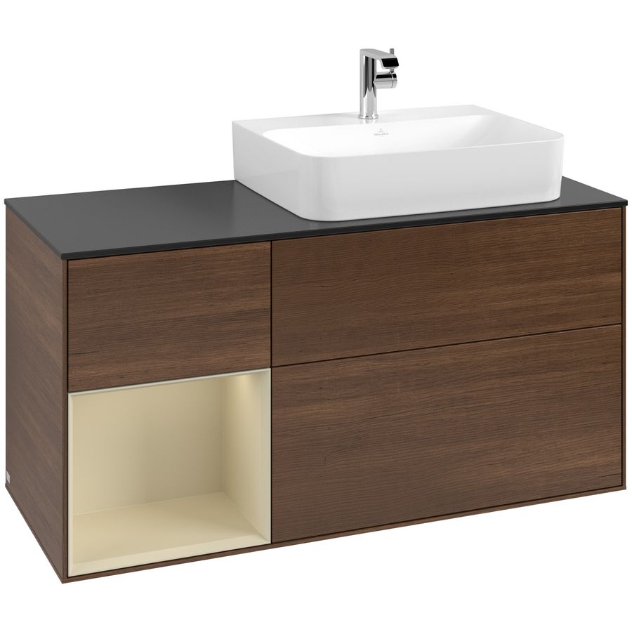 Wastafelonderkast Finion 1200x603x501mm W.Veneer F142HJGN